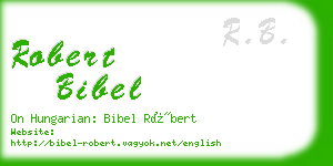 robert bibel business card